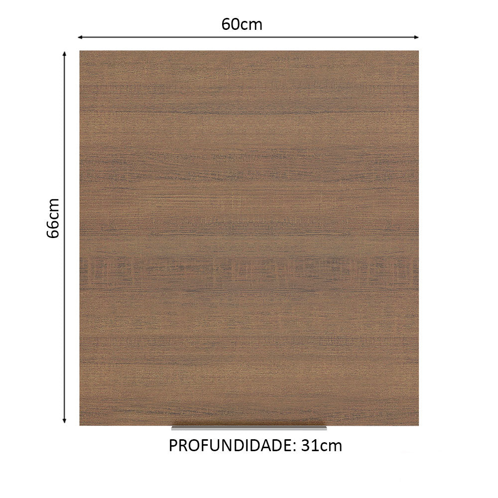 Armário Aéreo Madesa Stella 60 cm 1 Porta Rustic