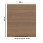 Armário Aéreo Madesa Stella 60 cm 1 Porta Rustic