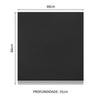 Armário Aéreo 100% MDF 60 cm 1 Porta Branco/Preto Acordes Madesa