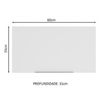 Armário Aéreo Madesa Stella 60 cm 1 Porta Basculante Branco