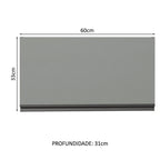 Armário Aéreo 60 cm 1 Porta Basculante Cinza Nice Madesa