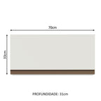 Armário Aéreo Madesa Reims 70 cm 1 Porta Branco
