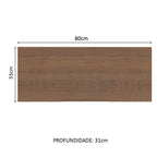 Armário Aéreo Madesa Stella 80 cm 1 Porta Basculante Rustic