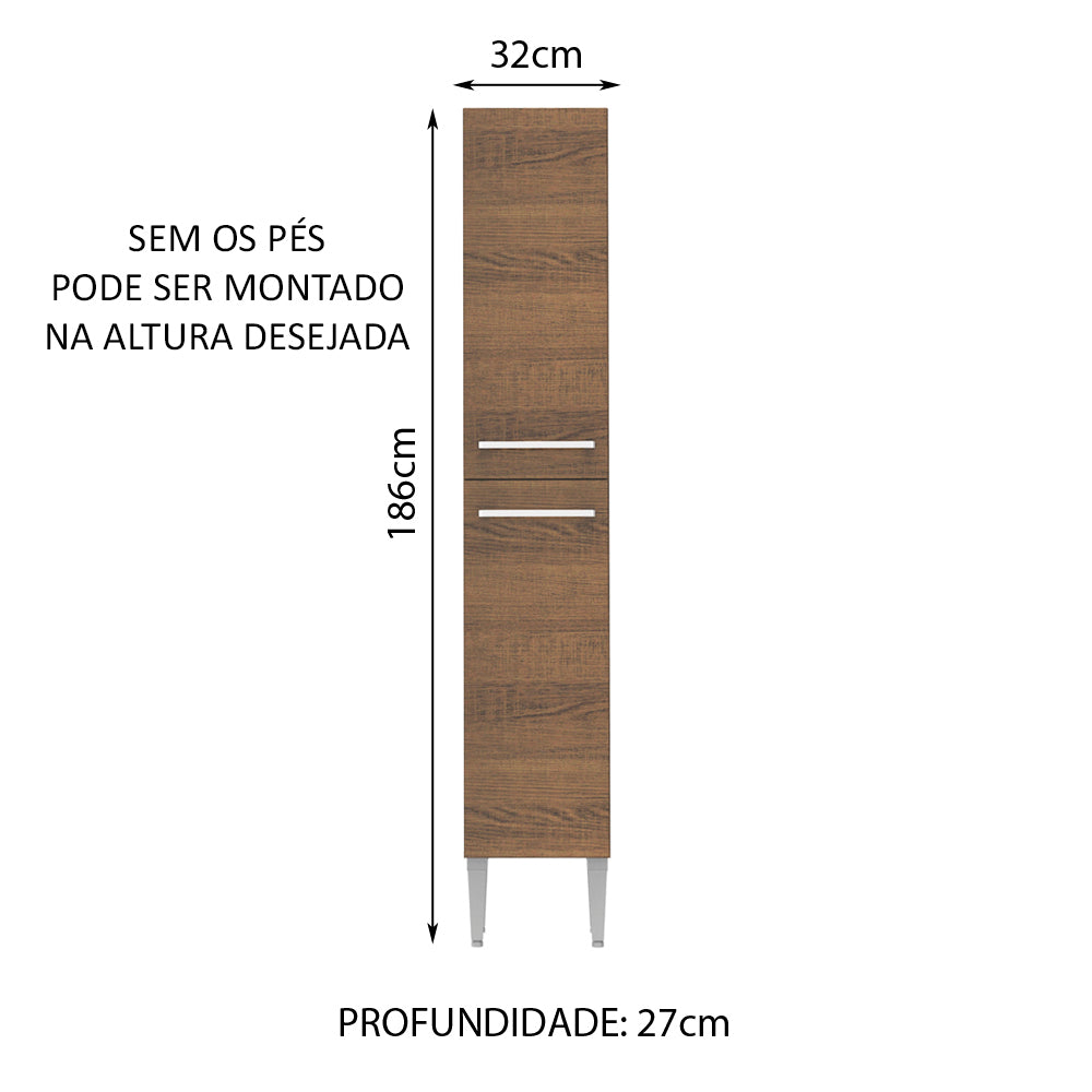 Paneleiro Madesa Emilly 2 Portas Rustic