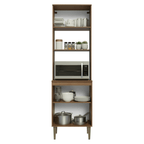 Torre Quente 60 cm 3 Portas Rustic/Preto Lille Madesa