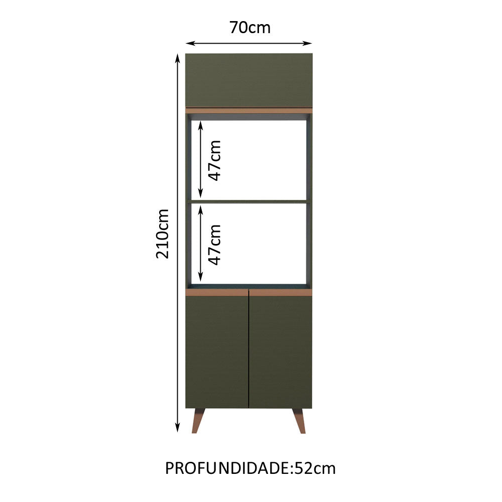 Torre Quente Madesa Reims 70 cm 3 Portas Preto