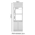 Torre Quente Madesa Stella 70 cm 3 Portas Branco