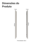 Painel Fechamento Lateral para Cozinha 225 x 60cm Crema Madesa