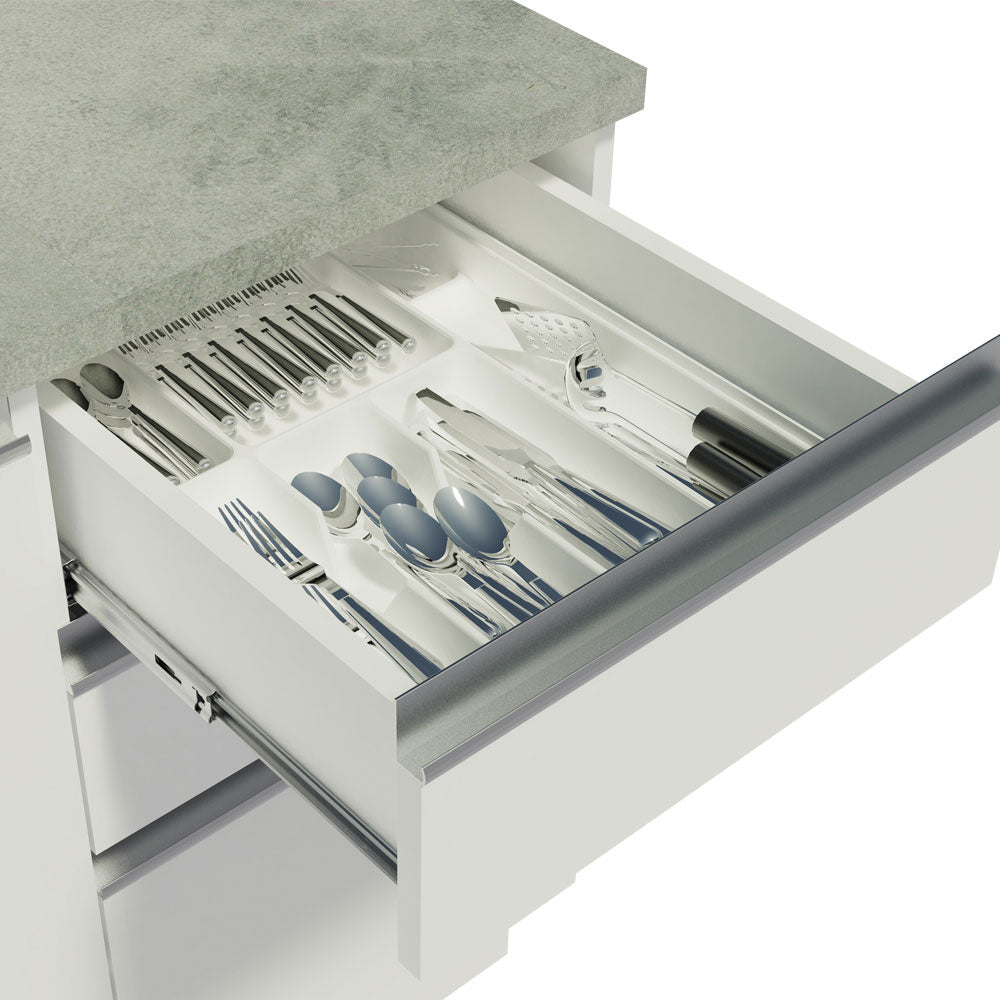 Porta-Talheres Madesa para Balcão de Cozinha Branco