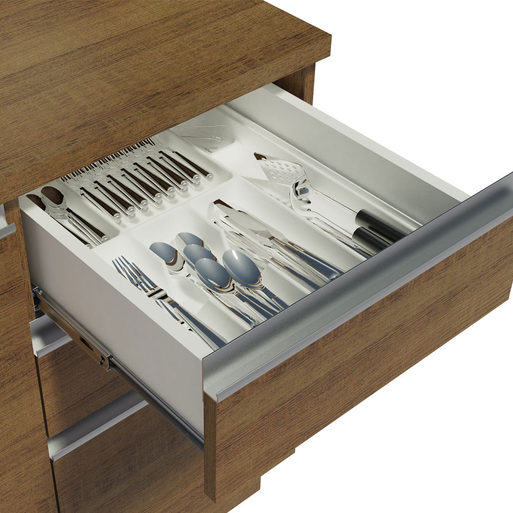 Porta-Talheres Madesa para Balcão de Cozinha Branco