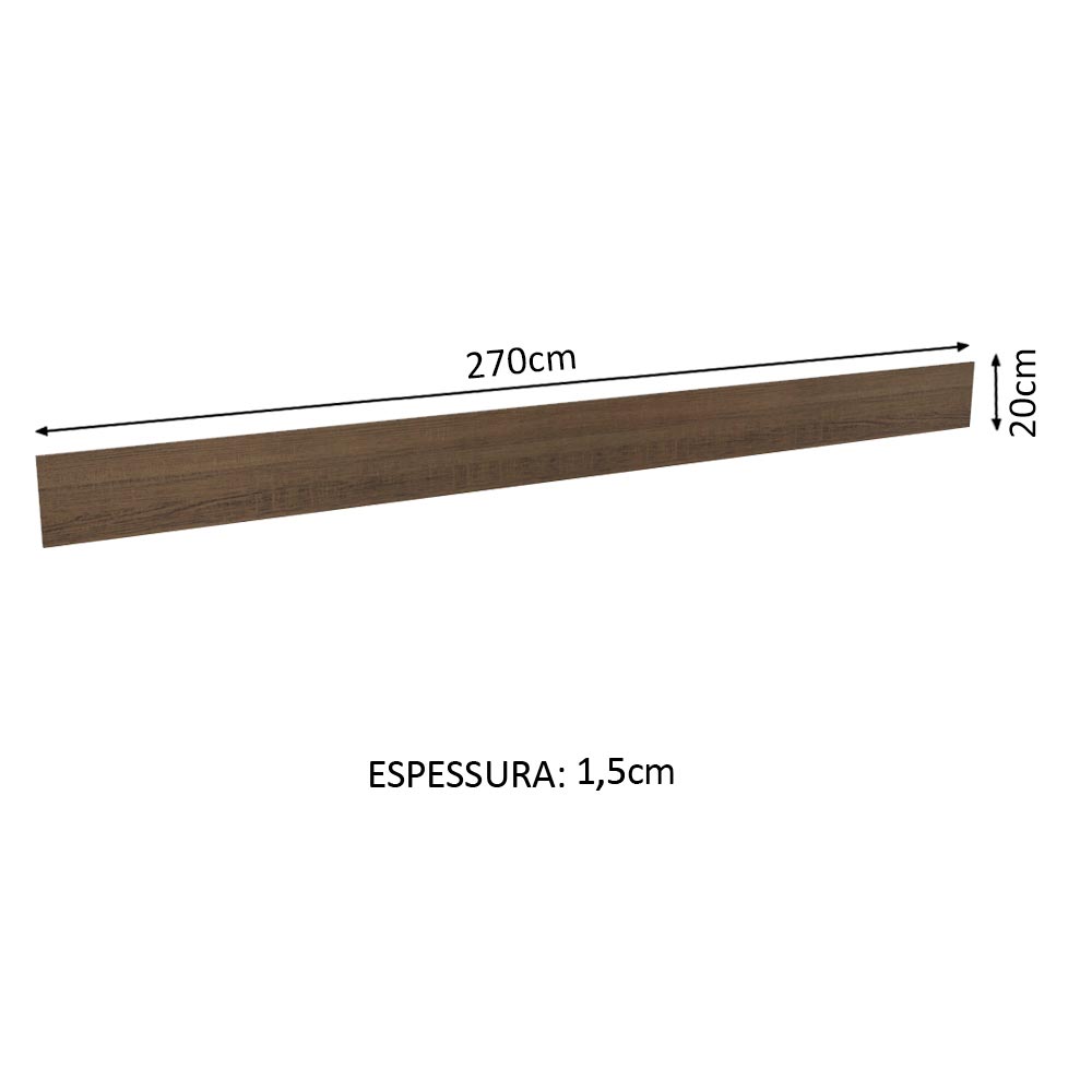 Rodapé para Cozinhas Madesa Glamy, Lux, Agata e Stella Rustic