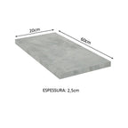 Tampo para Balcão de 20 x 60 cm para Cozinhas Madesa Glamy, Lux e Stella Mood