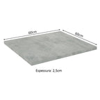 Tampo para Balcão de 60 x 60 cm para Cozinhas Madesa Glamy, Lux e Stella Mood