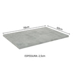 Tampo para Balcão de 70 x 60 cm para Cozinhas Lux, Glamy e Stella Mood Madesa