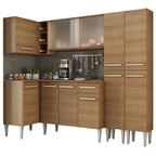 Armário de Cozinha Completa de Canto 293cm Rustic Emilly Self Madesa 05