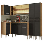 Armário de Cozinha Completa de Canto 293cm Rustic Emilly Line Madesa 06