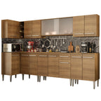 Armário de Cozinha Completa de Canto 357cm Rustic Emilly Jazz Madesa 02