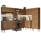 Armário de Cozinha Completa de Canto 417cm Rustic Emilly Madesa 02