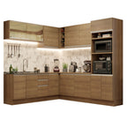 Armário de Cozinha Completa de Canto 459cm Rustic Glamy Madesa 01