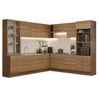 Armário de Cozinha Completa 549cm Rustic Glamy Madesa 01