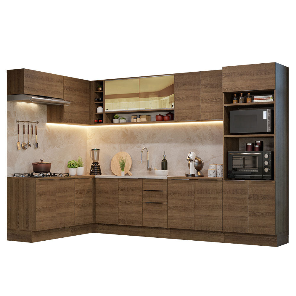 Armário de Cozinha Completa de Canto 499cm Rustic Stella Madesa 02