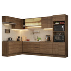 Armário de Cozinha Completa de Canto 499cm Rustic Stella Madesa 03