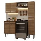 Armário de Cozinha Compacta 156 cm Rustic Emilly Madesa 02
