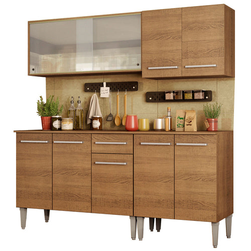 Armário de Cozinha Completa 169cm Rustic Emilly Box Madesa 03