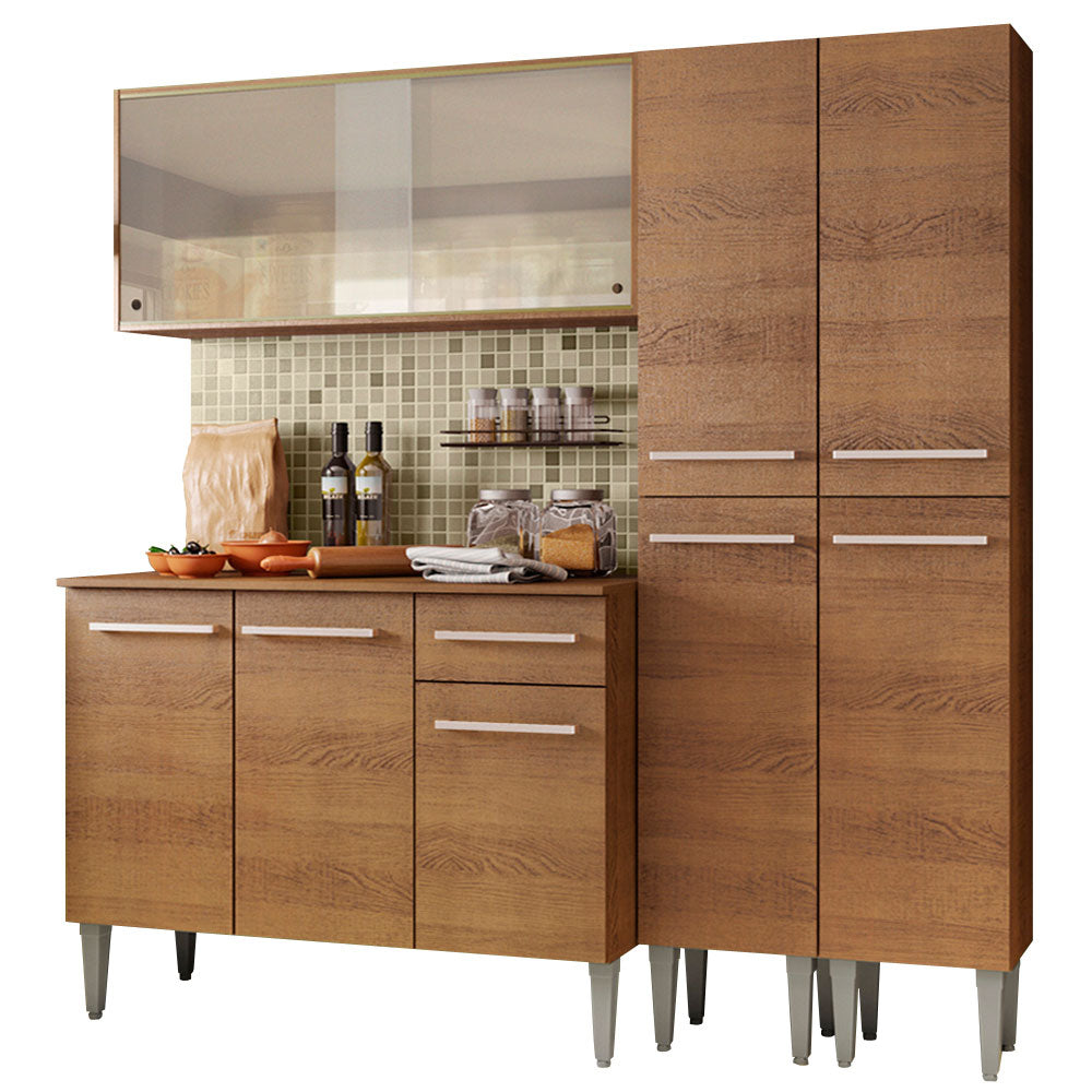 Armário de Cozinha Completa 169cm Rustic Emilly Fly Madesa 05