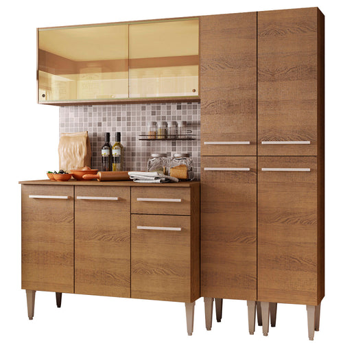 Armário de Cozinha Completa 169cm Rustic Emilly Voice Madesa 06