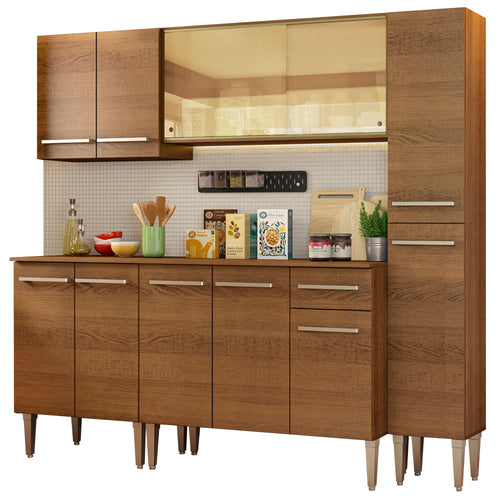 Armário de Cozinha Completa 201cm Rustic Emilly West Madesa 03
