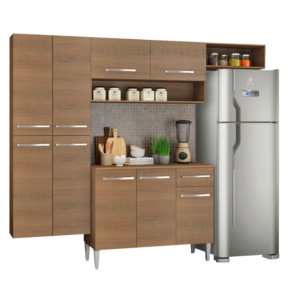 Armário de Cozinha Completa 229cm Rustic Emilly Fit Madesa 03