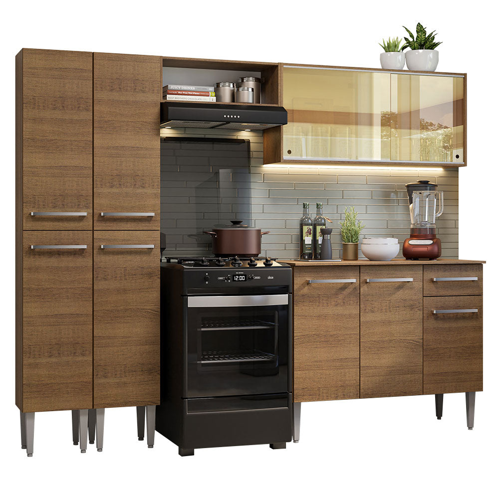 Armário de Cozinha Completa 229cm Rustic Emilly Madesa 06