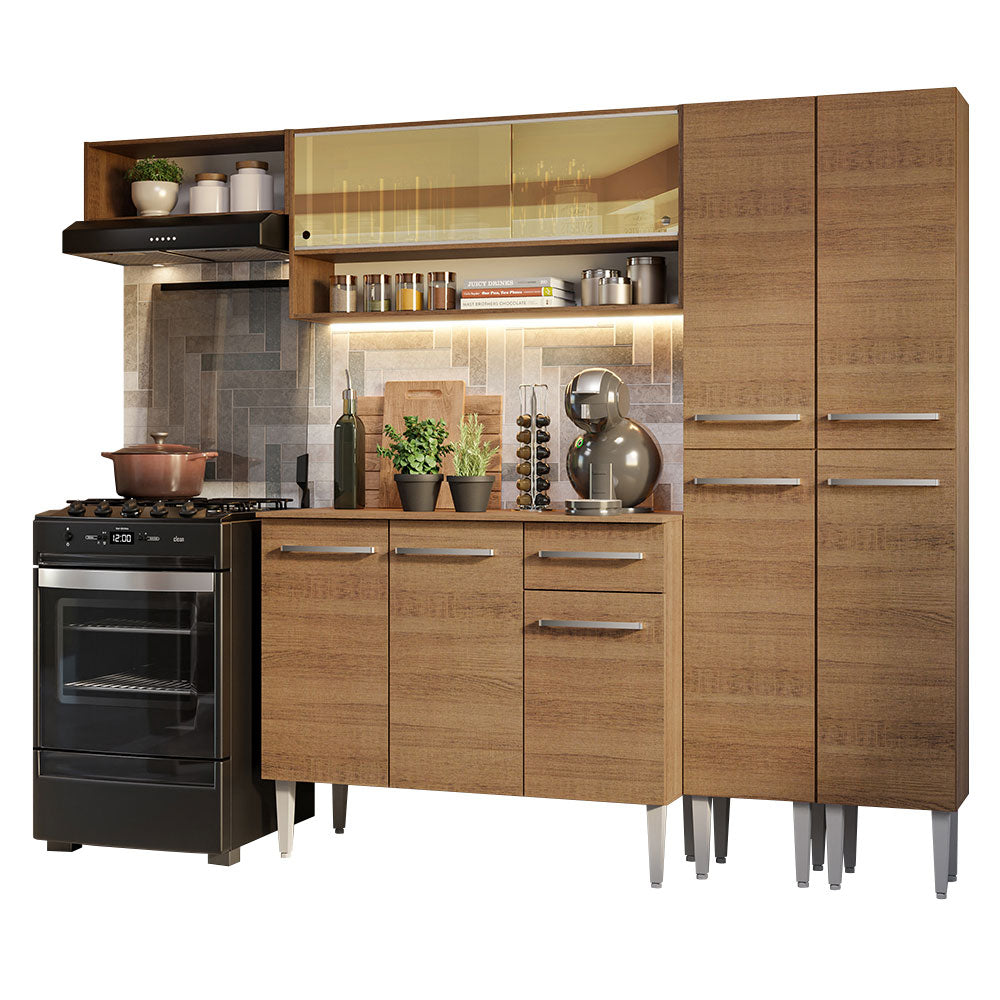 Armário de Cozinha Completa 229cm Rustic Emilly Madesa 07
