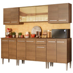 Armário de Cozinha Completa 233cm Rustic Emilly Fire Madesa 03