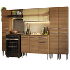 Armário de Cozinha Completa 261cm Rustic Emilly Madesa 07