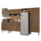 Armário de Cozinha Completa 293cm Rustic Emilly Madesa 011