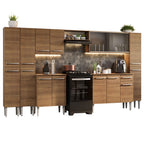 Armário de Cozinha Completa 325cm Rustic Emilly Madesa 03