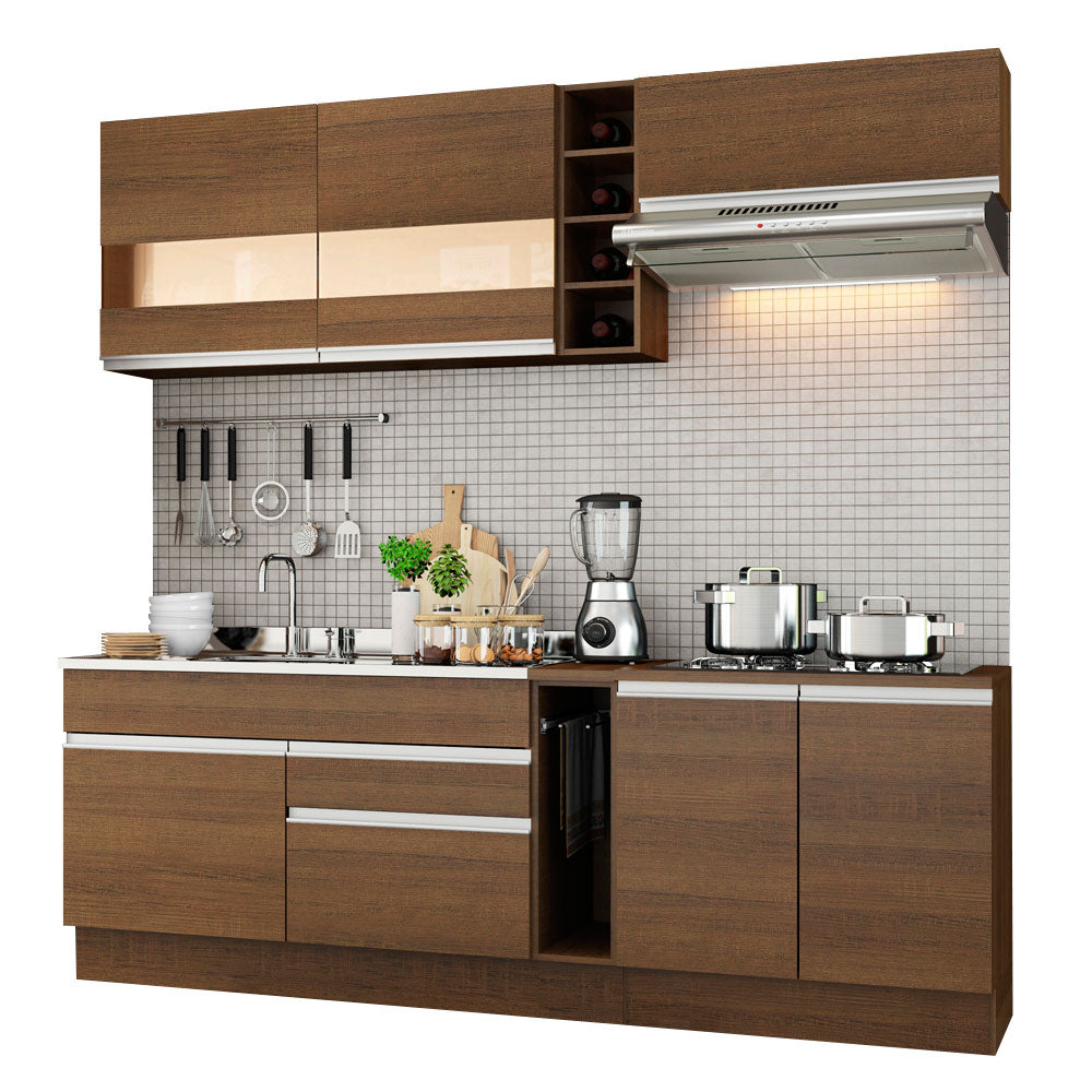 Armário de Cozinha Completa 220cm Rustic Parma Madesa 02