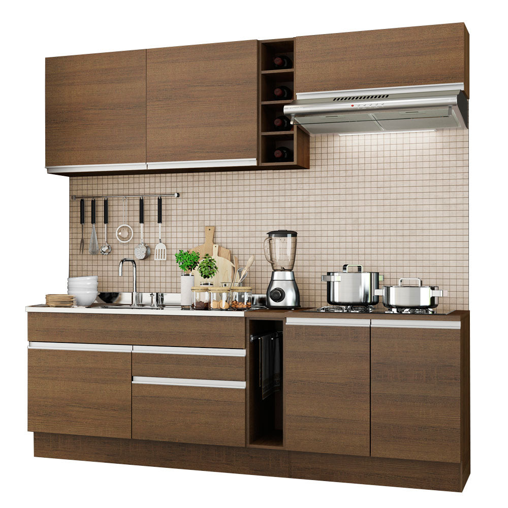 Armário de Cozinha Completa 220cm Rustic Parma Madesa 03
