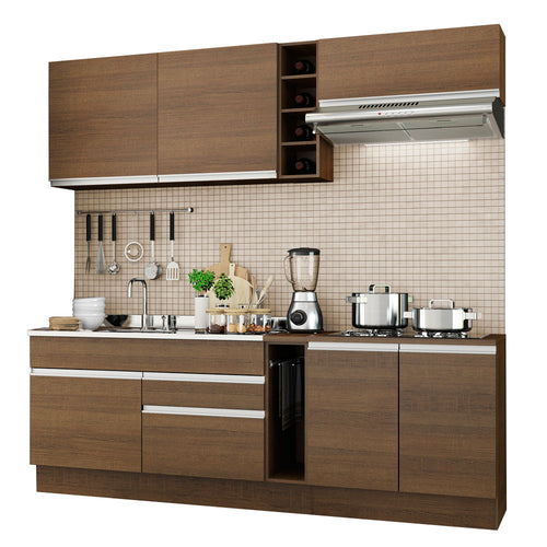Armário de Cozinha Completa 220cm Rustic Parma Madesa 03