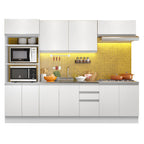Armário de Cozinha Completa 270cm Branco Viena Madesa 02