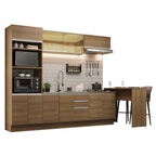 Armário de Cozinha Completa 315cm Rustic Glamy Madesa 01