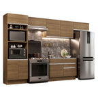 Armário de Cozinha Completa 350cm Rustic Glamy Madesa 01