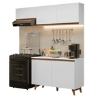 Armário de Cozinha Compacta 190cm Branco Reims Madesa 08