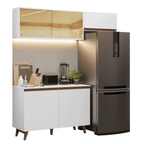 Armário de Cozinha Compacta 190cm Branco Reims Madesa 09