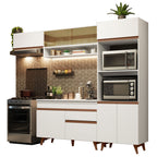 Armário de Cozinha Completa 260cm Branco Reims Madesa 07