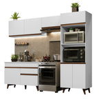 Armário de Cozinha Completa 260cm Branco Reims Madesa 09