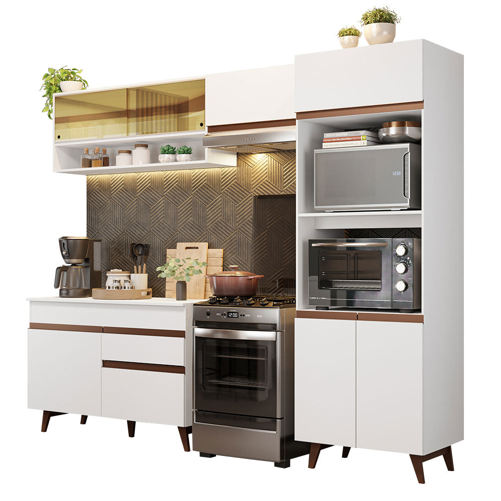 Reimsページ‼️ Armário de Cozinha Completa 260cm Branco Reims Madesa 12