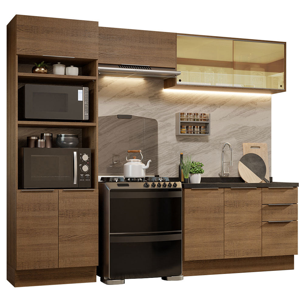 Armário de Cozinha Completa 270cm Rustic Stella Madesa 06